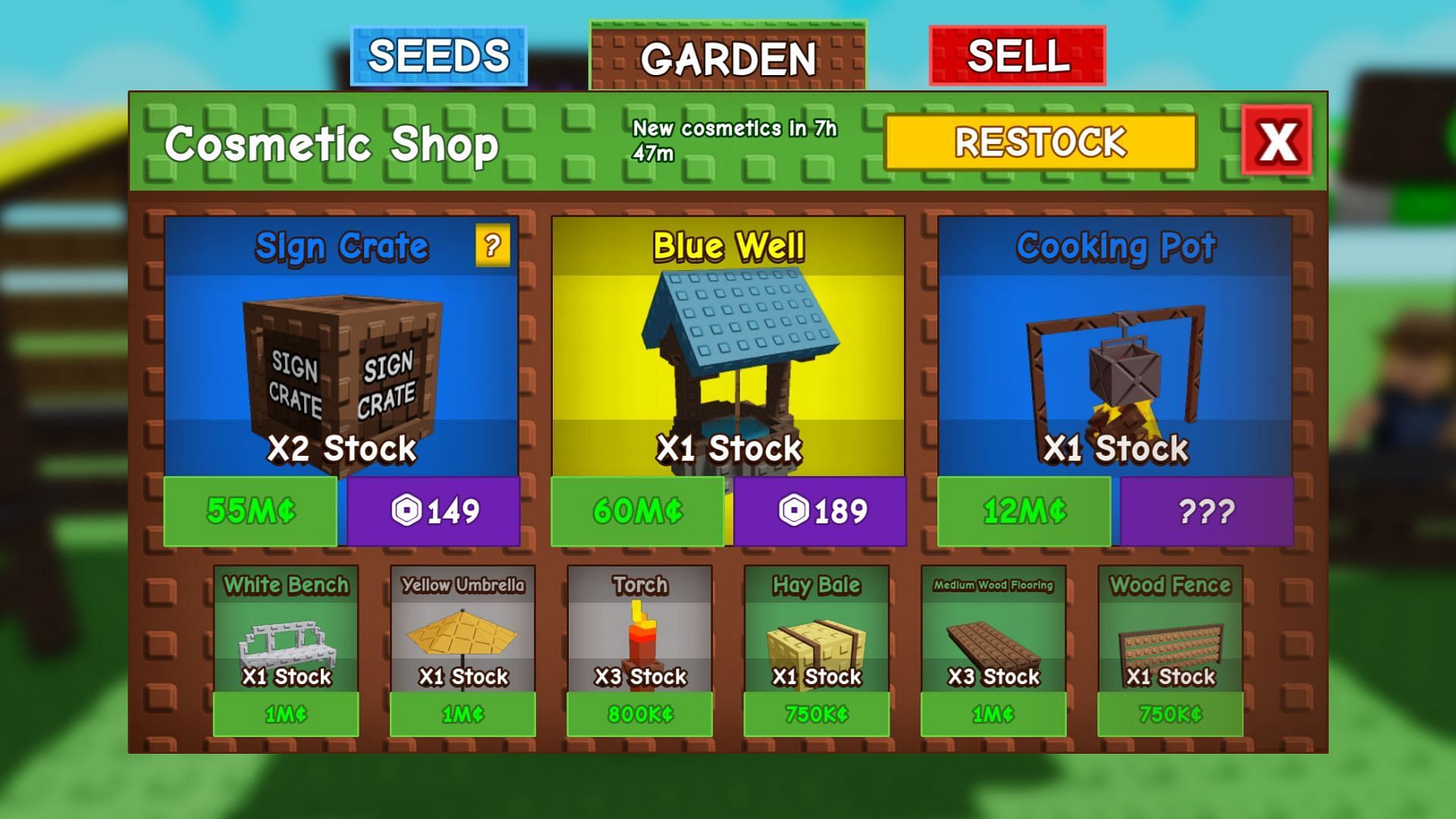 Cosmetic items cost a lot of money (Image via Roblox)